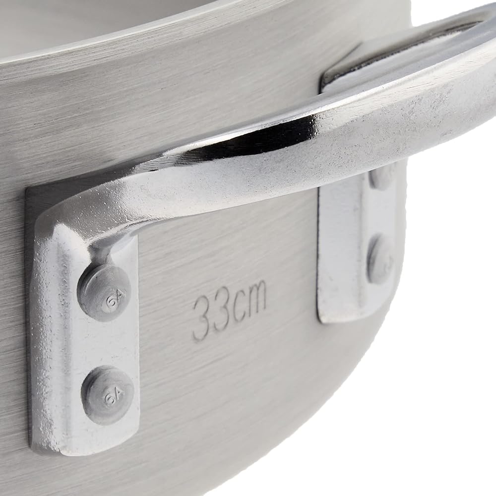 Endo Shoji TKG Two-handed pot, outer pot, 33cm, aluminum, IH compatible, outer diameter x depth (mm) 361 x 110, bottom plate thickness (mm) 4, bottom diameter (mm) 250, weight (kg) 2.7, for commercial use ASTM904