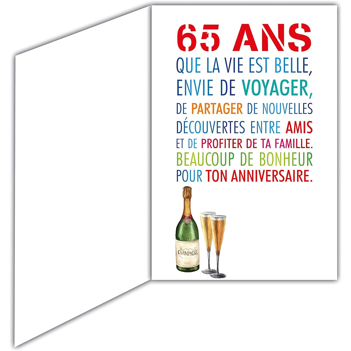 69-2039 Male/Female 65th Birthday Card - Retirement/Rest/Holiday/Palm Tree/Hammock/Anchor/Compass/Rudder/Sun