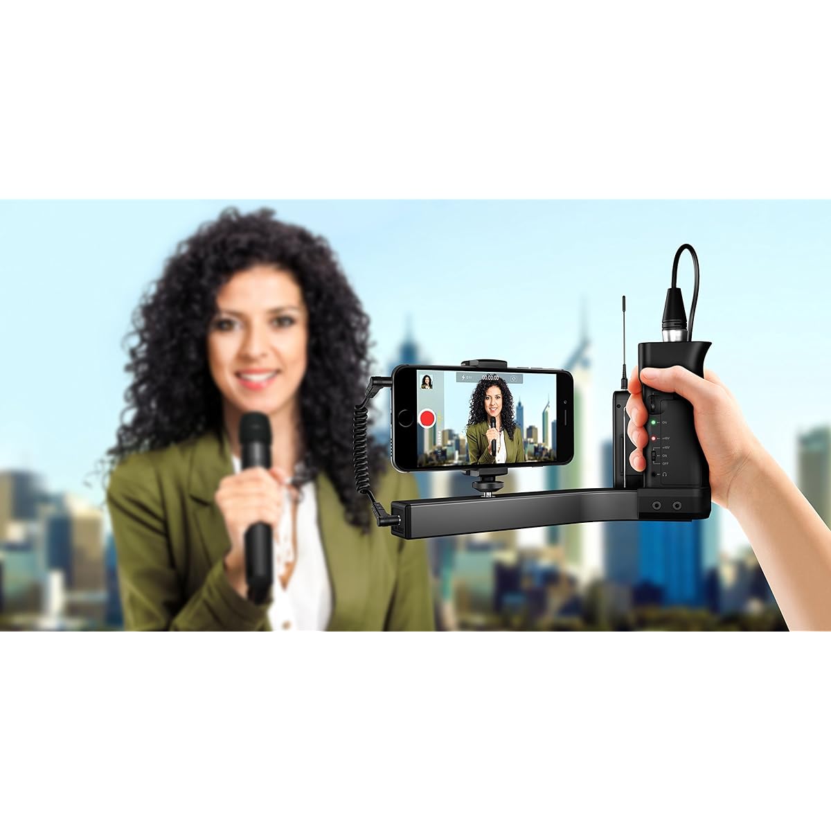 IK Multimedia iKlip A/V video shooting smartphone grip [domestic genuine product]
