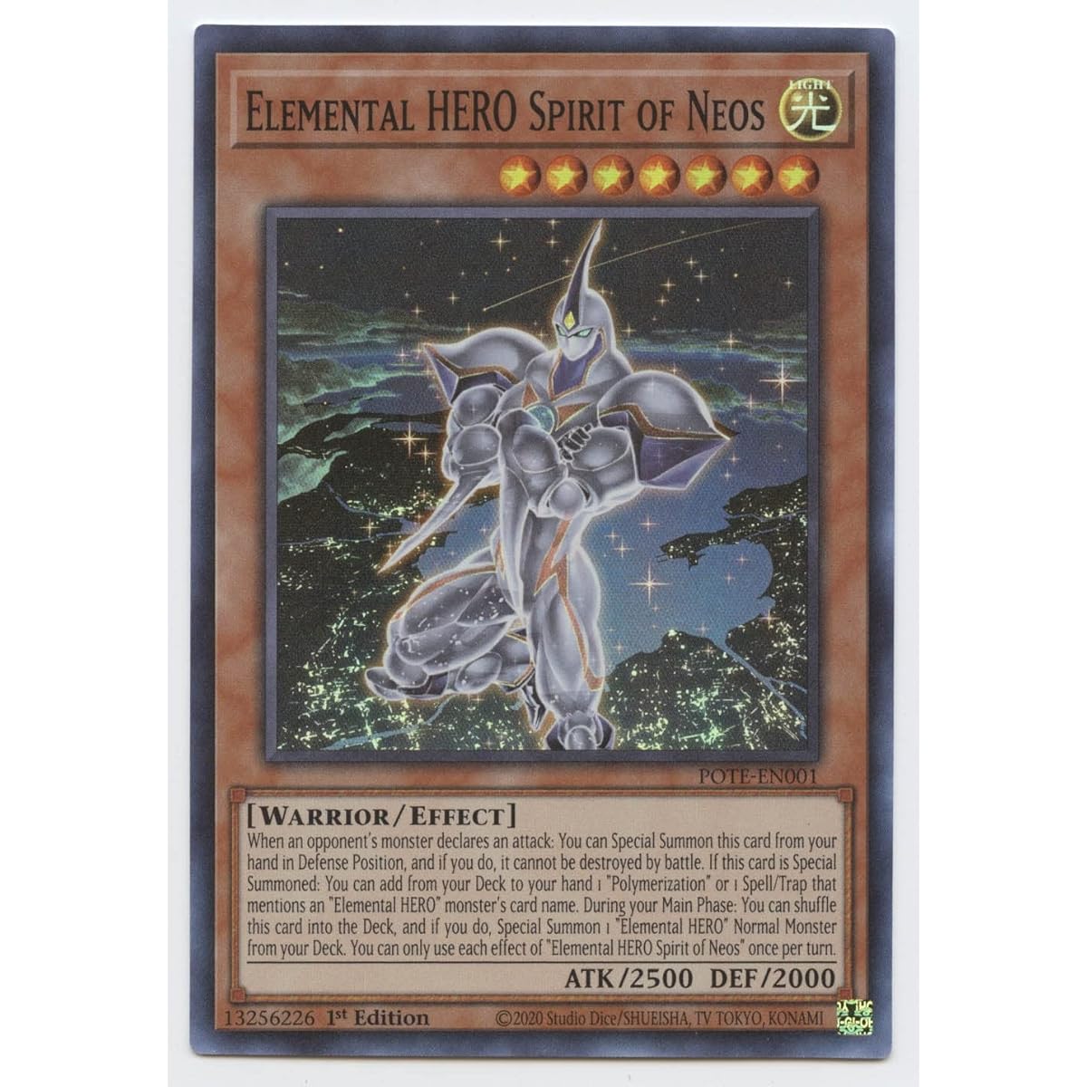 Elemental Hero Spirit of Neos POTE-EN001 Super Rare First Edition