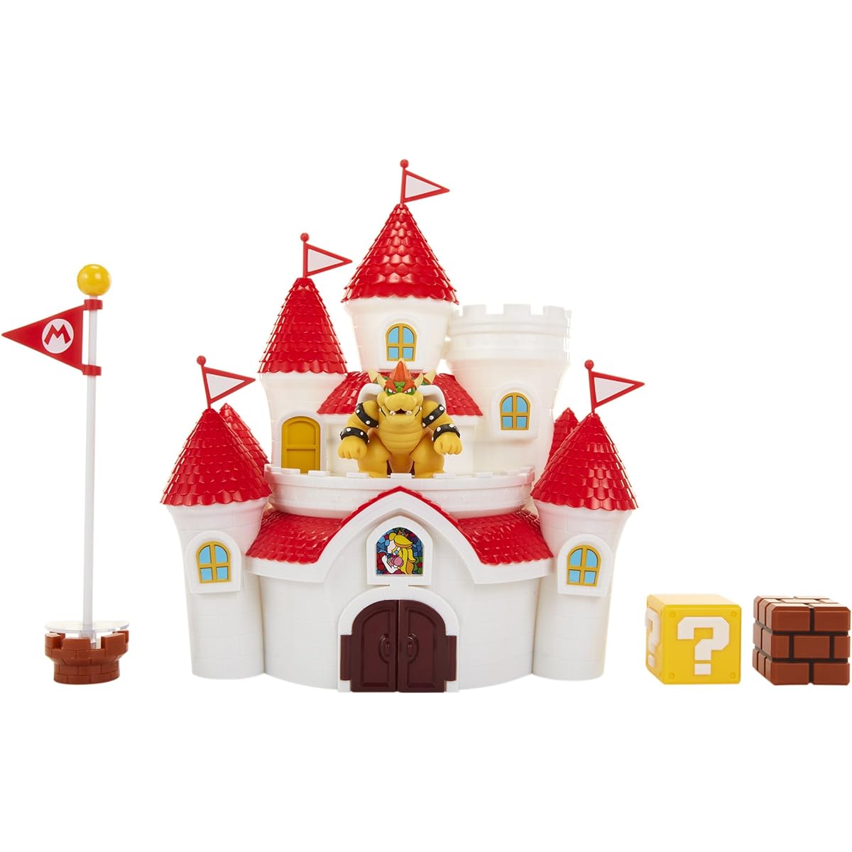 Nintendo Mushroom Kingdom Castle Playset Exclusive 2.5ft/6cm Bowser Action Figure mario_brothers Deluxe Features