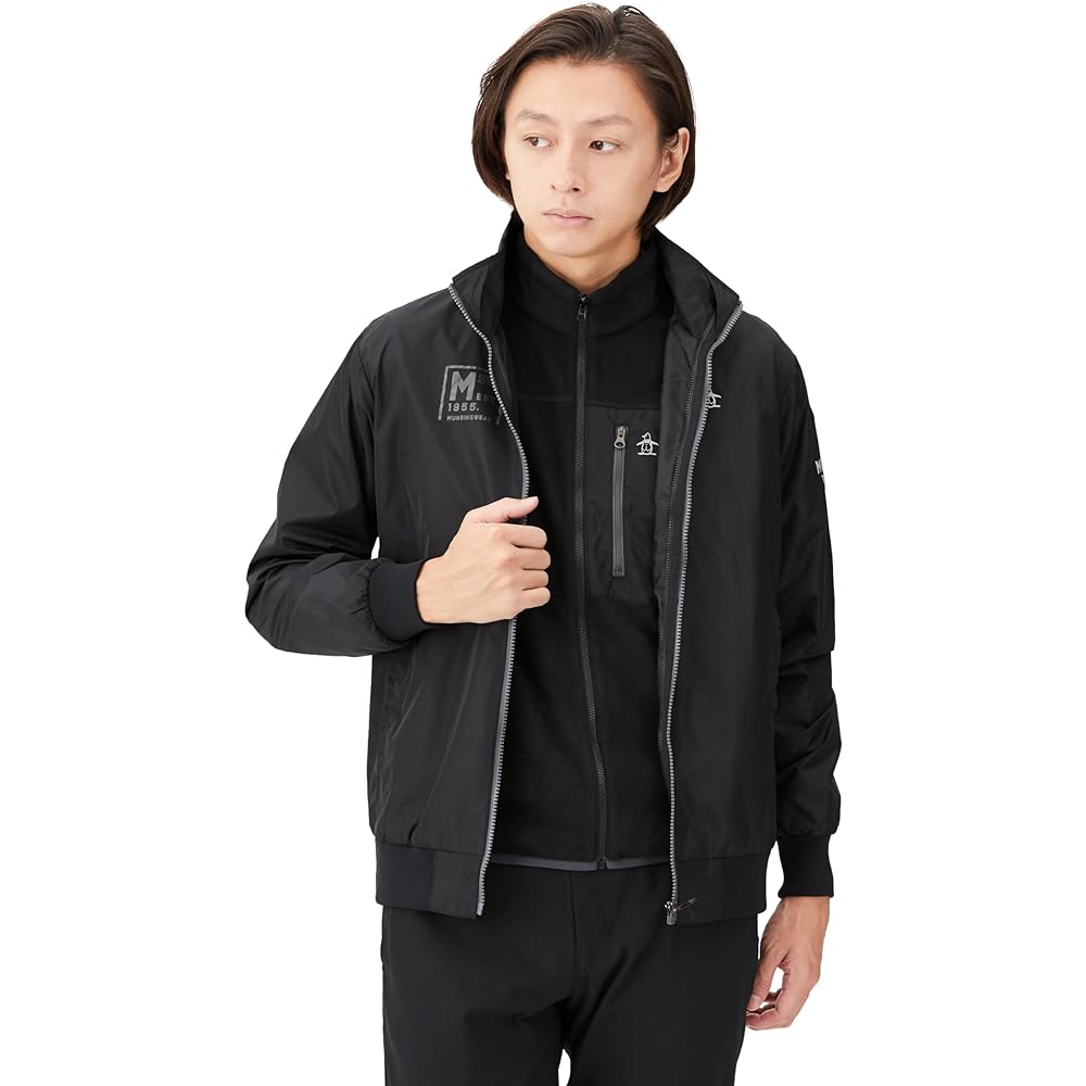[Munsingwear] Full Zip Blouson 3way Thermal Storage Heat Retention Heat Navi Fleece Vest Golf MGMWJK08W Men's