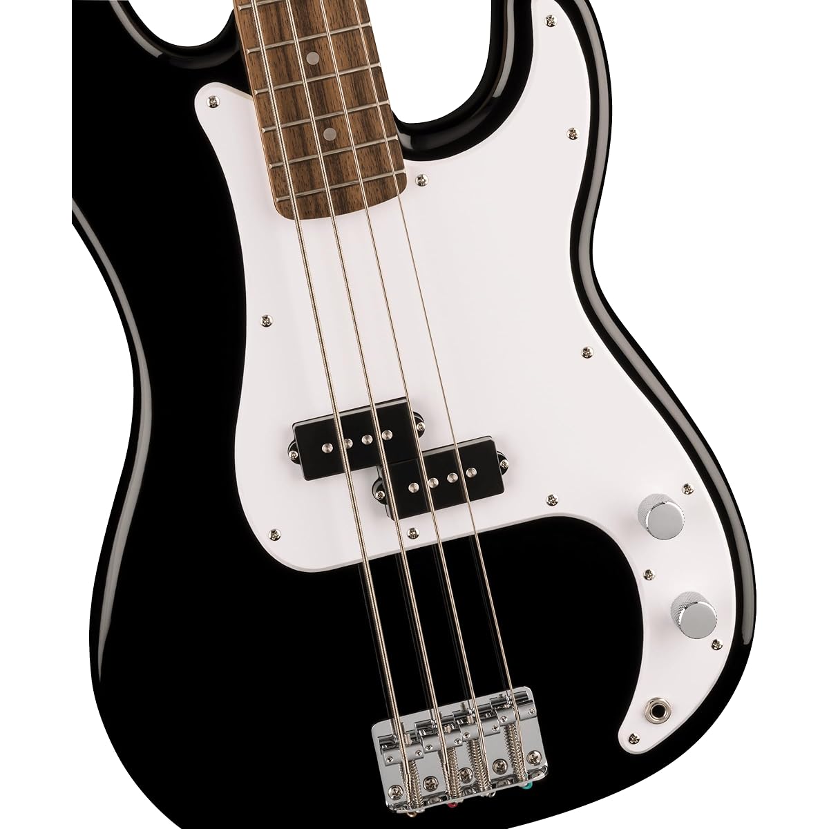 Fender Squier by Fender Squier Electric Bass Squier Sonic™ Precision Bass®, Laurel Fingerboard, White Pickguard, Black with soft case