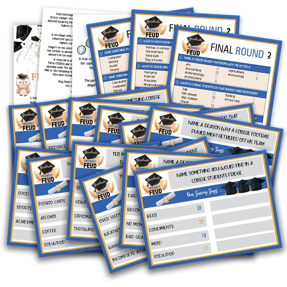 Graduation Friendly Furd Quiz Graduation Furd Quiz Graduation Decorations Graduation Party Games Graduation Activities Graduation Party Ideas Class Games Furd Trivia Quiz (G01)