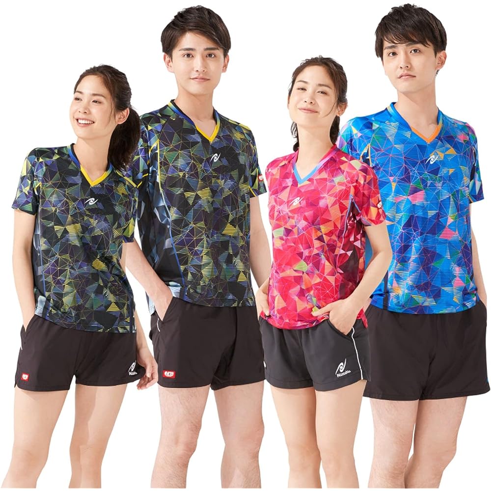 Nittaku NW2191 Table Tennis Unisex Game Shirt Move Stained Shirt Can Be Worn in Official Matches