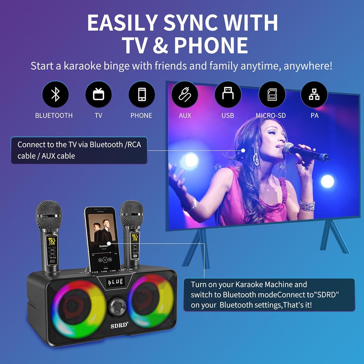 Karaoke machine LSMOEO-317Black