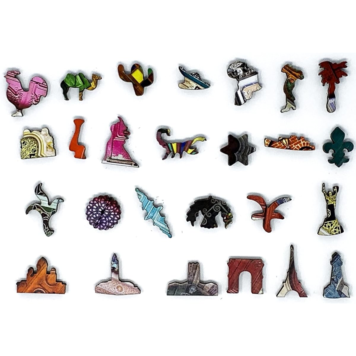 Nautilus Puzzles Colorful Wooden Jigsaw Puzzle Doors of the World 557 Unique Wooden Pieces