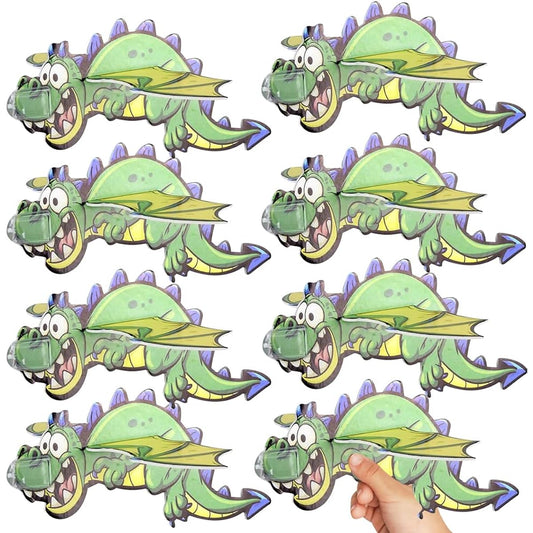 ArtCreativity Foam Flying Dragon Gliders Set of 24 - Lightweight Glider Airplanes for Boys & Girls - Individually Wrapped - Fun Birthday Party Favors Goodie Bag Fillers for Kids