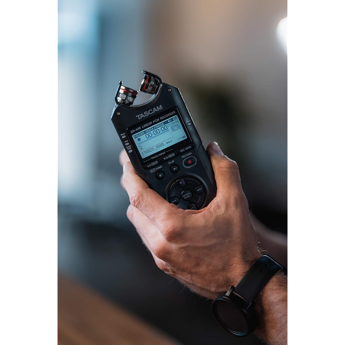 TASCAM DR-40X 4ch Linear PCM Recorder with USB Audio Interface Handy Recorder USB Microphone Youtube ASMR 24/96 High Resolution