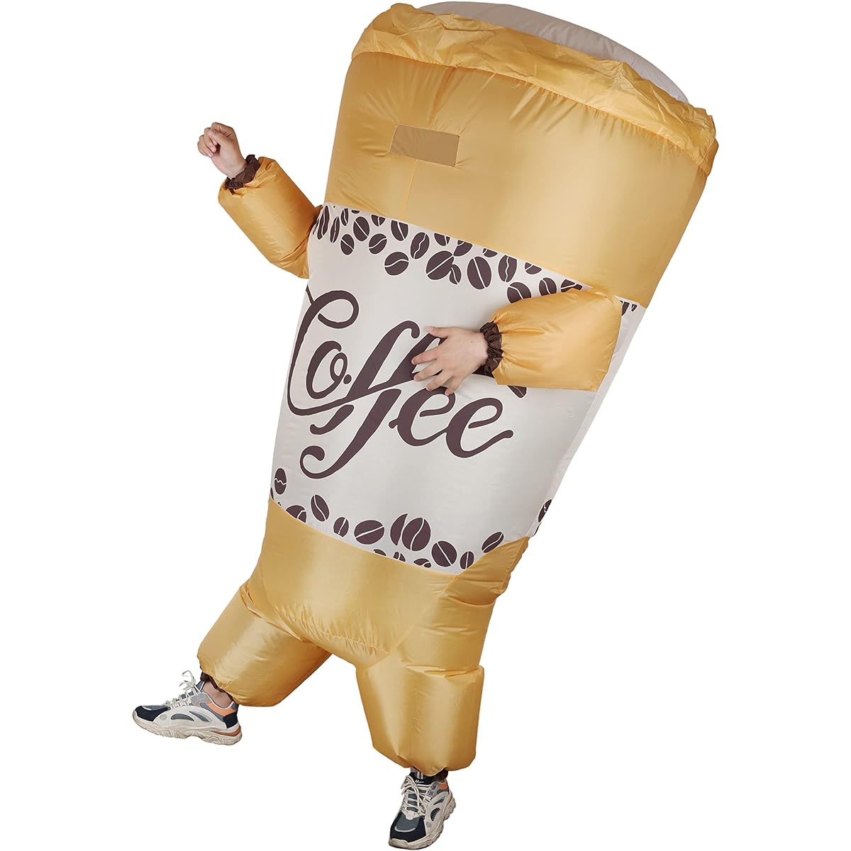 INFLATJOY Inflatable Coffee Costume for Adults Funny Inflatable Costumes for Halloween Cosplay Party