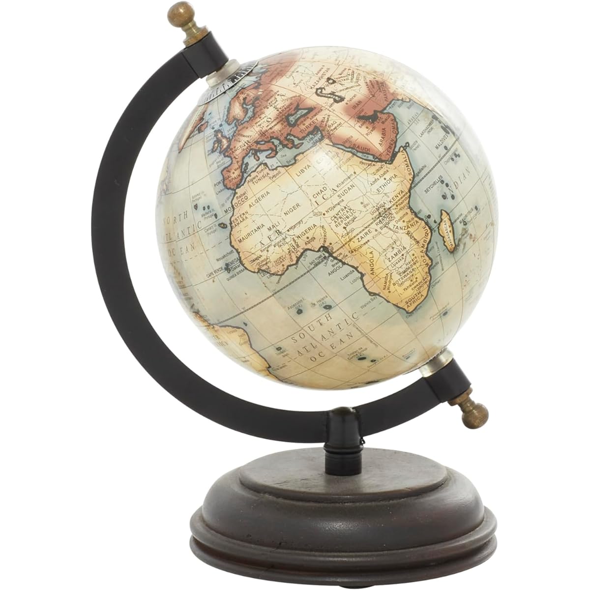 [Deco 79]Deco 79 Metal Wood Globe, 9 x 5 38136 [Parallel import goods]