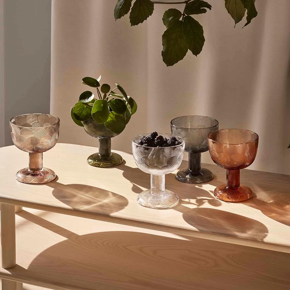 [Regular Imported Product] Iittala Miranda Bowl with Legs 145mm Clear 1051294