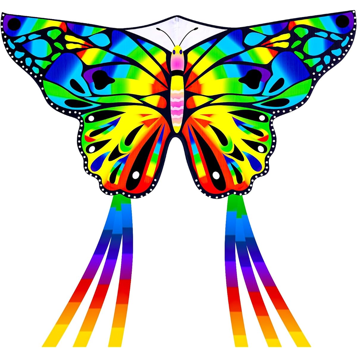 MGparty Butterfly Kite for Kids & Adults, Super Easy to Fly Kite, 55" x 28" Large Kite with 332' Kite String for Outdoor Games and Activities