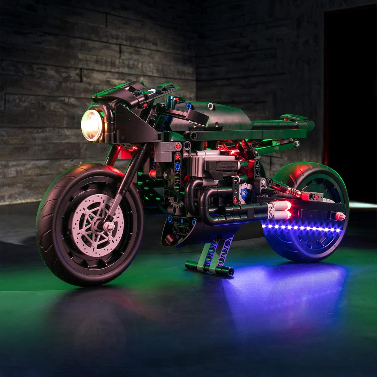 VONADO LED Light Set for Lego Technic Batcycle Set 42155, LED Light Kit Compatible with Lego 42155 Toy Motorcycle Building Kit - Lego Set Not Included
