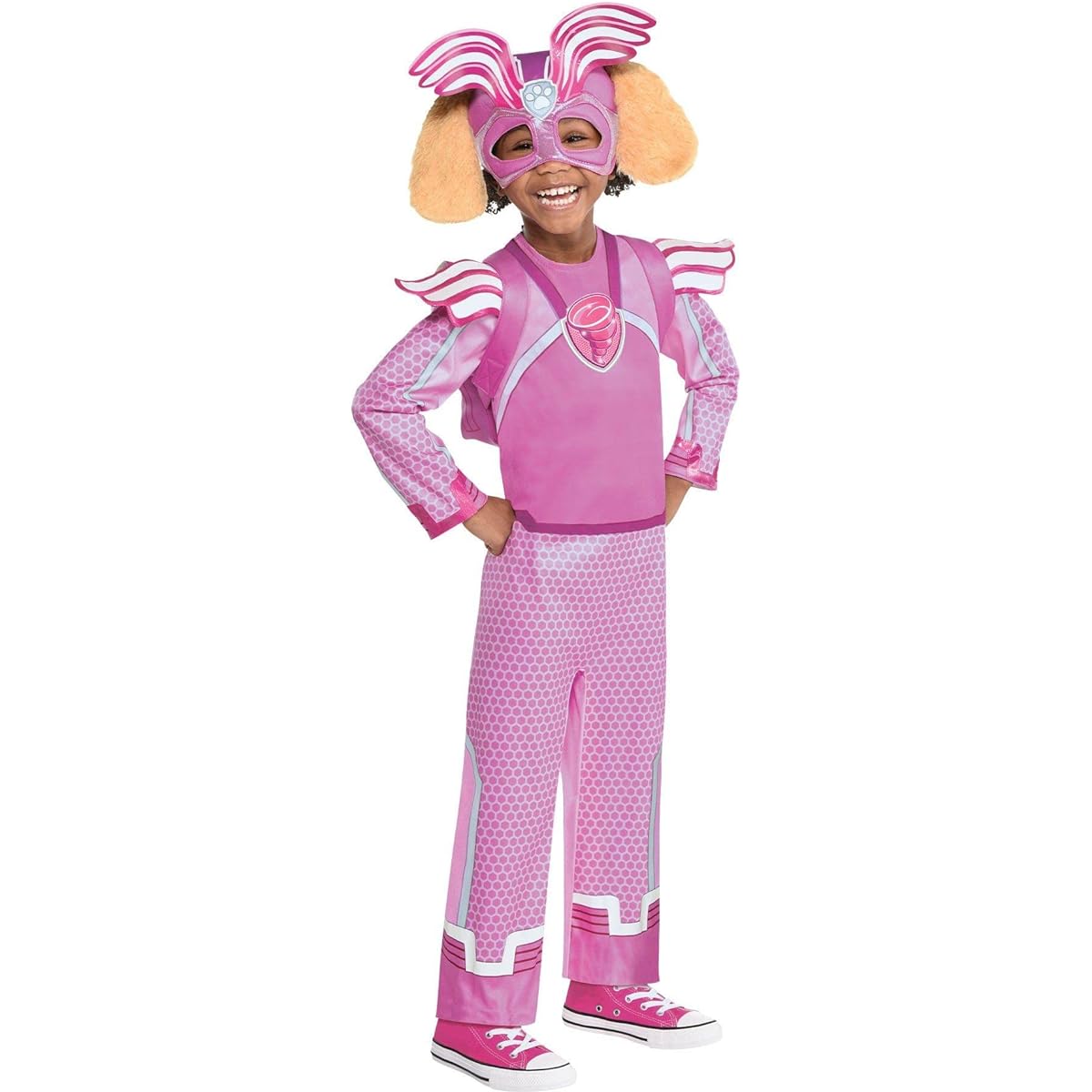 Party City Skylight Up Halloween Costume for Girls Paw Patrol 3-4T Jumpsuit, Headpiece and Backpack