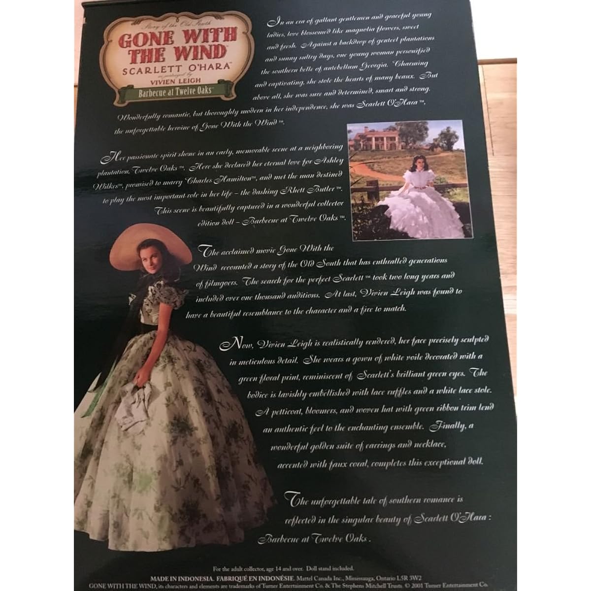 Scarlett O'Hara Doll - Gone With The wind - Barbecue At Twelve Oaks - Timeless Treasures from Mattel