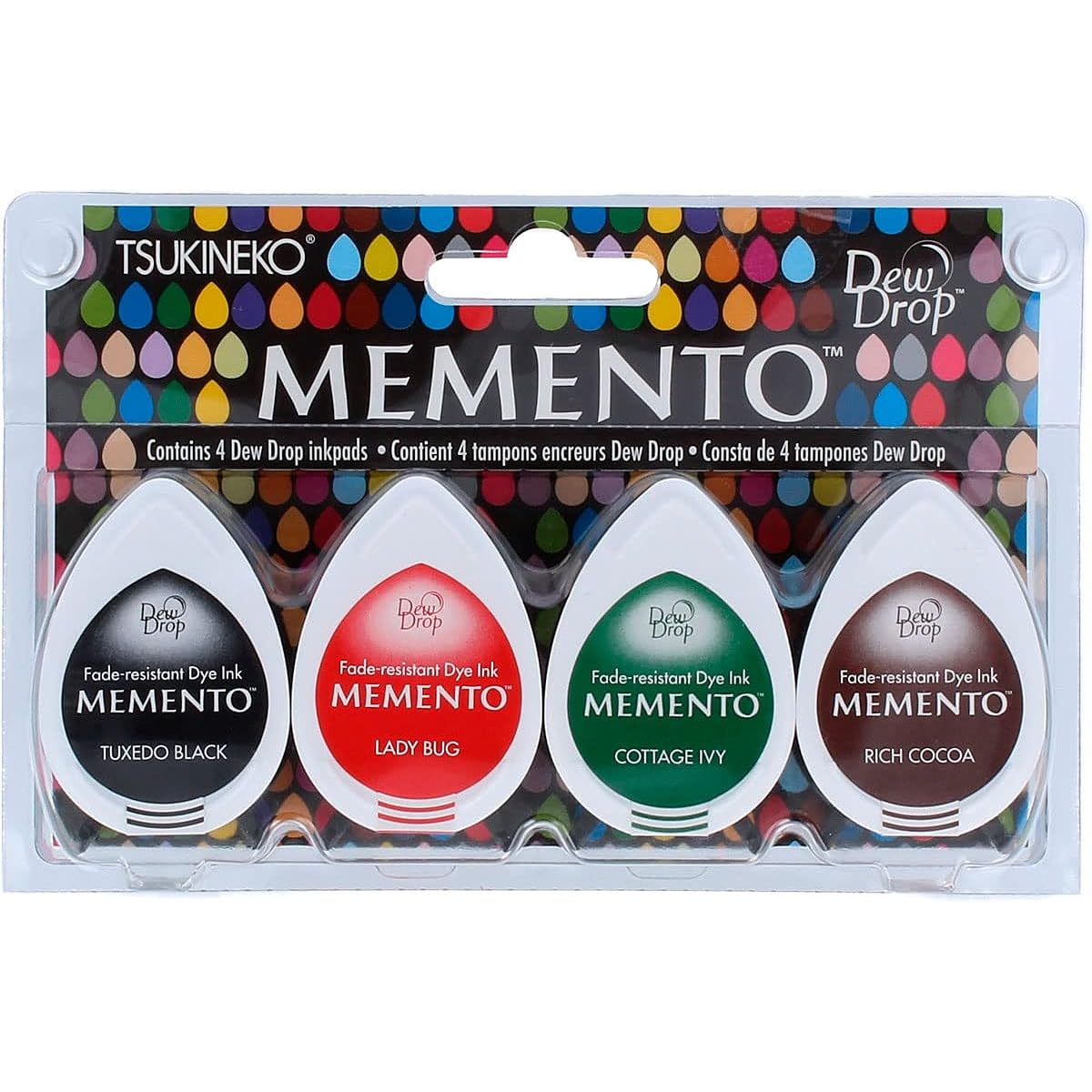 Memento Dew Drop Dye Inkpad 4/Pkg Highly recommended.
