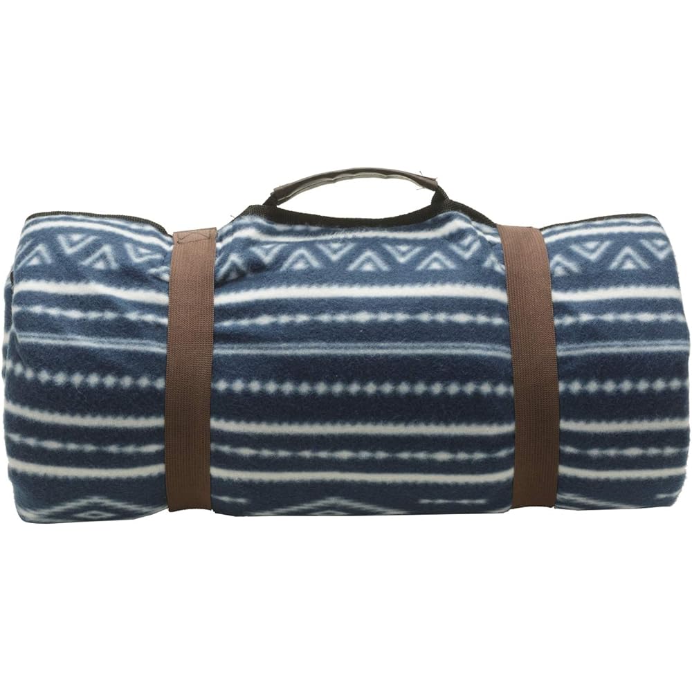 BUNDOK Picnic Sheet 200cm Native Pattern <White/Navy> BD-534 [For 4~5 People] Leisure