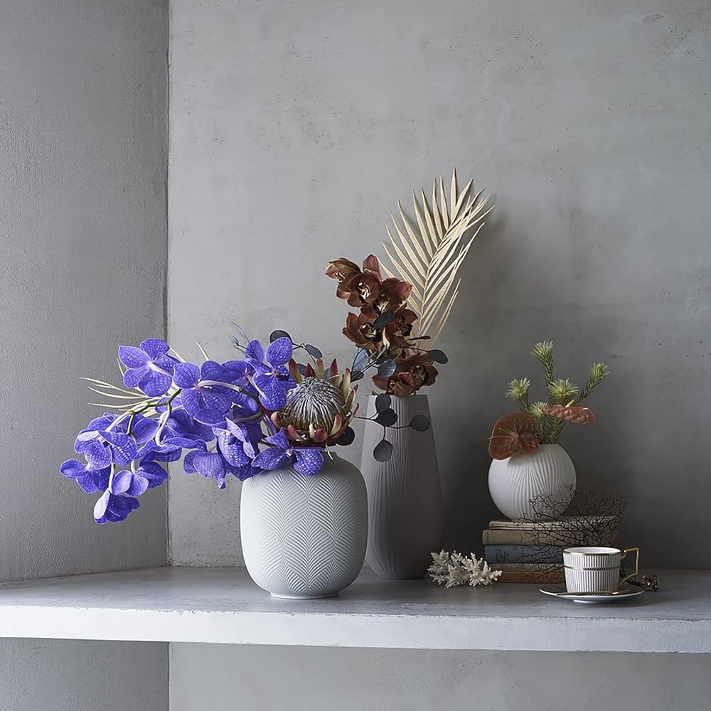 [Regular Imported Product] Wedgwood Jasperfolia Flower Vase Height Approximately 22cm Dove Gray Wedding Gift Present 1056993