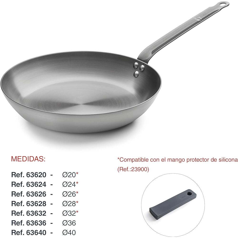 Lacor-63620-IRON STEEL FRYING PAN 20 CMS.