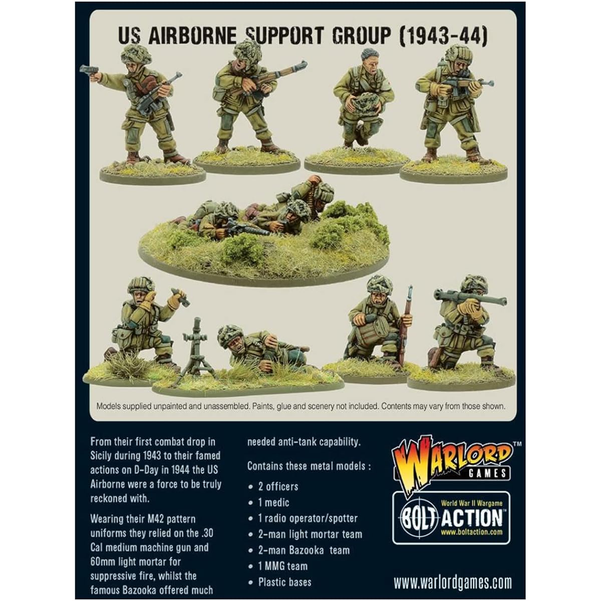 Warlord Games Bolt Action: US Airborne Support Group (1943-44)