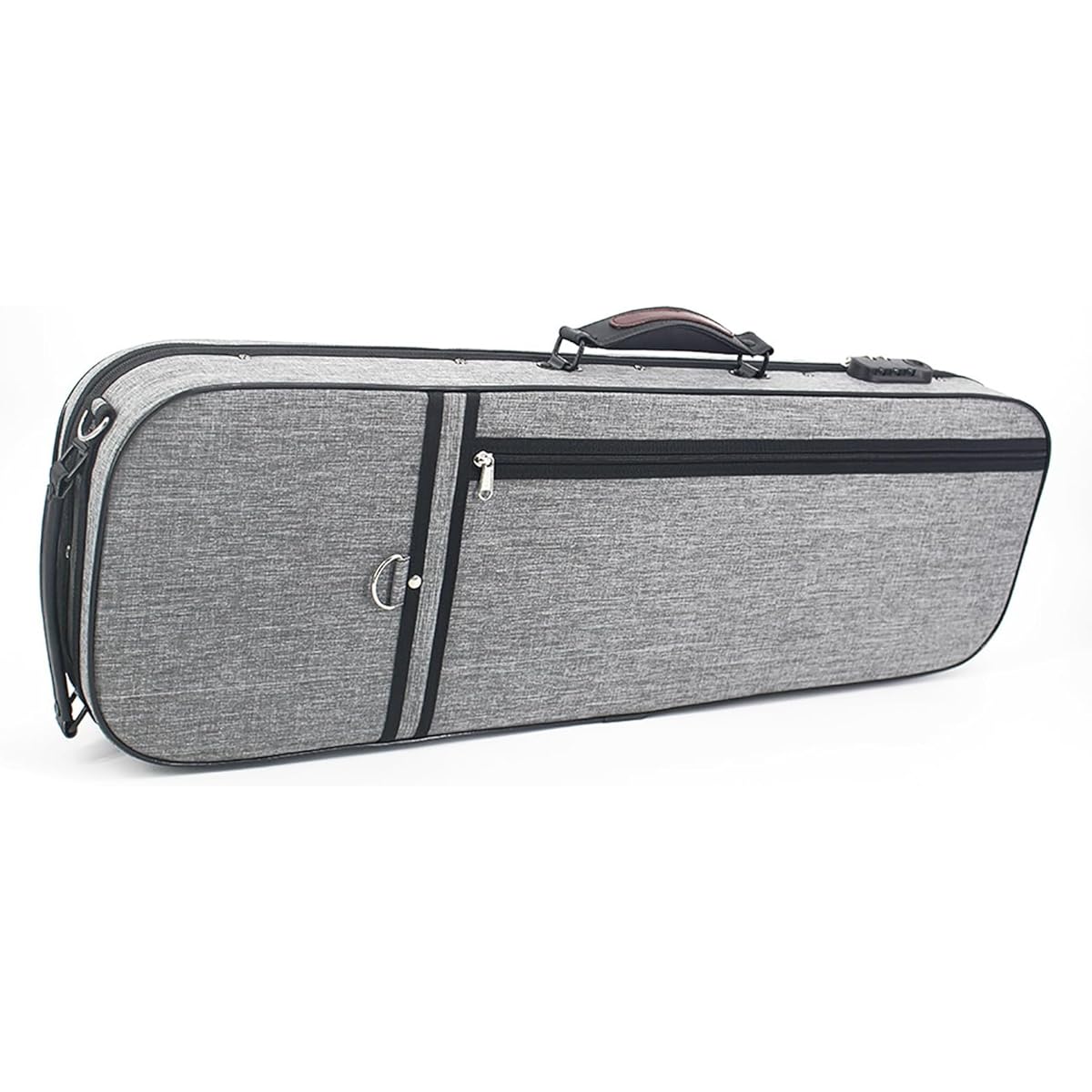 Violin Case Lightweight Portable Handheld Oxford Cloth Velour Lined 4/4 Violin Case