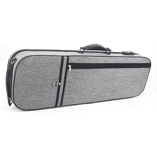 Violin Case Lightweight Portable Handheld Oxford Cloth Velour Lined 4/4 Violin Case