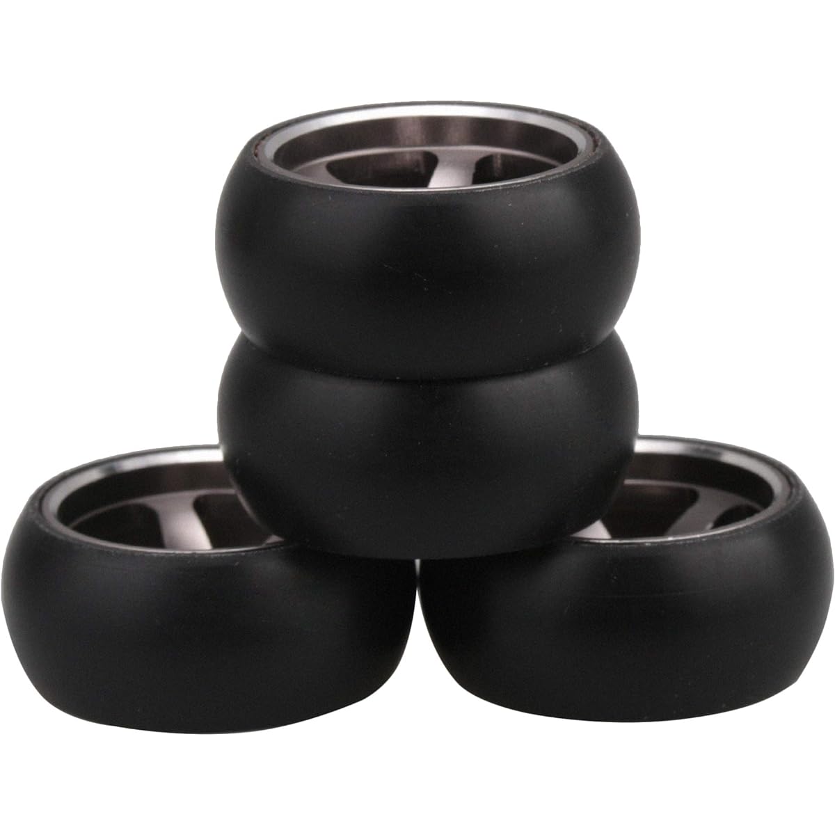Mxfans RC Car Titanium 5 Spoke Wheel Hub Tire WL 1:28 for K969 4 Pack