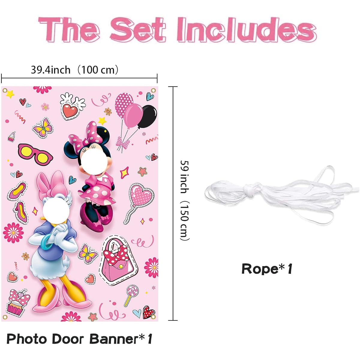 Cartoon Mouse Face Photo in the Hole Banner Backdrop Mouse Theme Birthday Party Decoration Kids Baby Shower Birthday Party Funny Game Supplies Mouse Background Photography Props