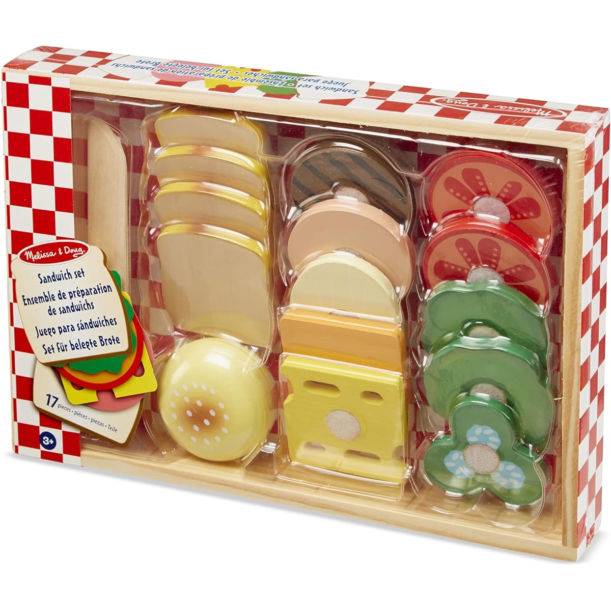 Melissa & Doug Sandwich Making Set for ages 3 and up, Pretend Play Toy, Meal Toy, Melissa and Doug 513 [Parallel Import]