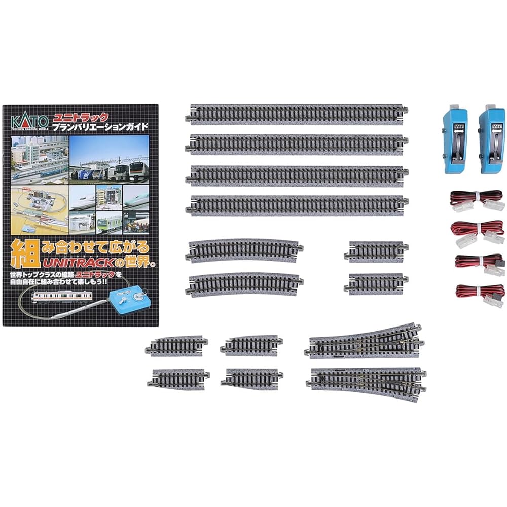 KATO N Gauge V4 Facing Line Electric Point Set for Opposite Platform 20-863 Railway Model Rail Set