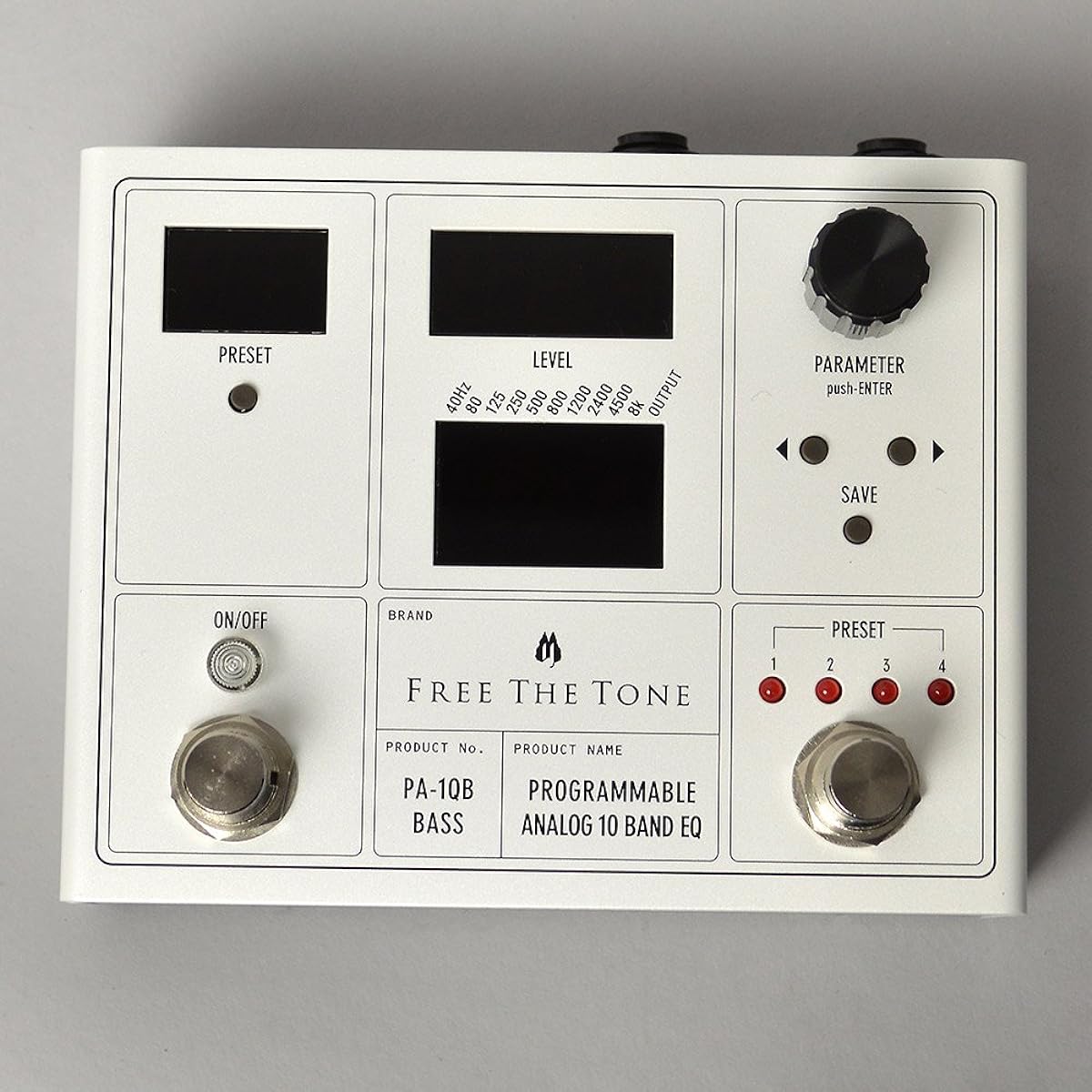 Free The Tone PA-1QB PROGRAMMABLE ANALOG 10 BAND EQ Bass Effector