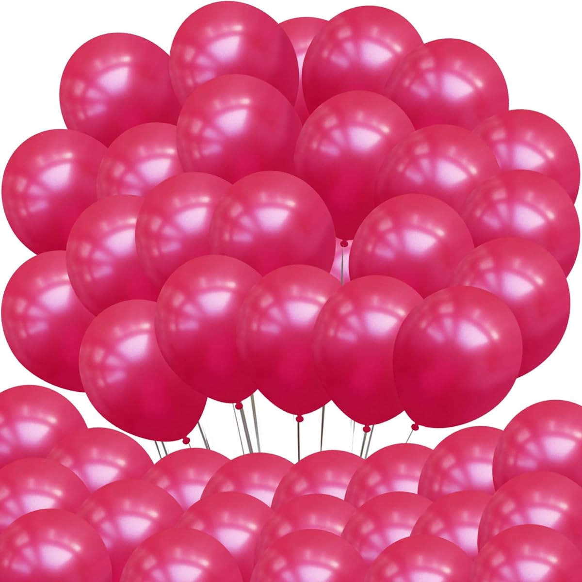 Neo LOONS 5" Pearl Fuchsia Premium Latex Balloons 100pcs - Perfect for Kids and Adults Birthdays, Weddings, Receptions, Baby Showers, Water Fights and Celebrations