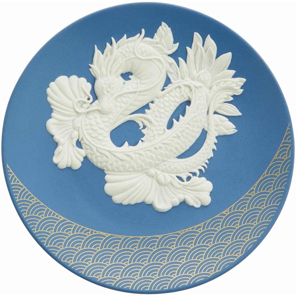 [Regular Imported Product] Wedgwood Ear Plate 2024 Edition Jasper 17cm Olympus Twelve Gods "Poseidon" Pale Turquoise 1067342