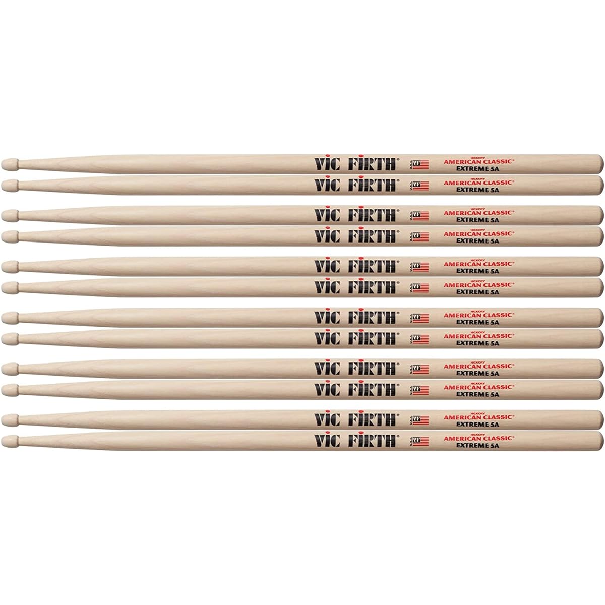 Big Firth Extreme X5A Wood Chip Drumsticks (6 pairs)