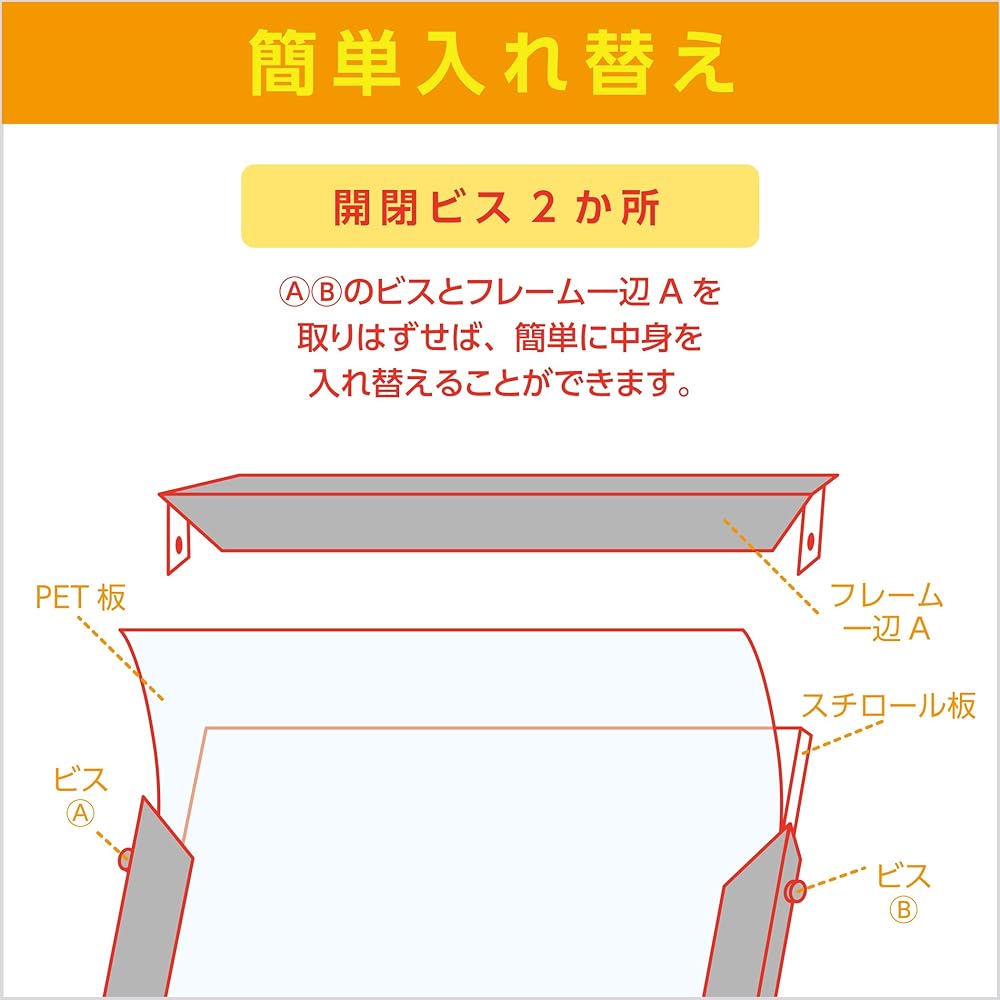 HAKUBA [Bulk Purchase Set] HAKUBA Picture Frame Aluminum Frame New Fancy Panel A1 Size (Insert Type) Set of 5 AMZFNFP5-A1