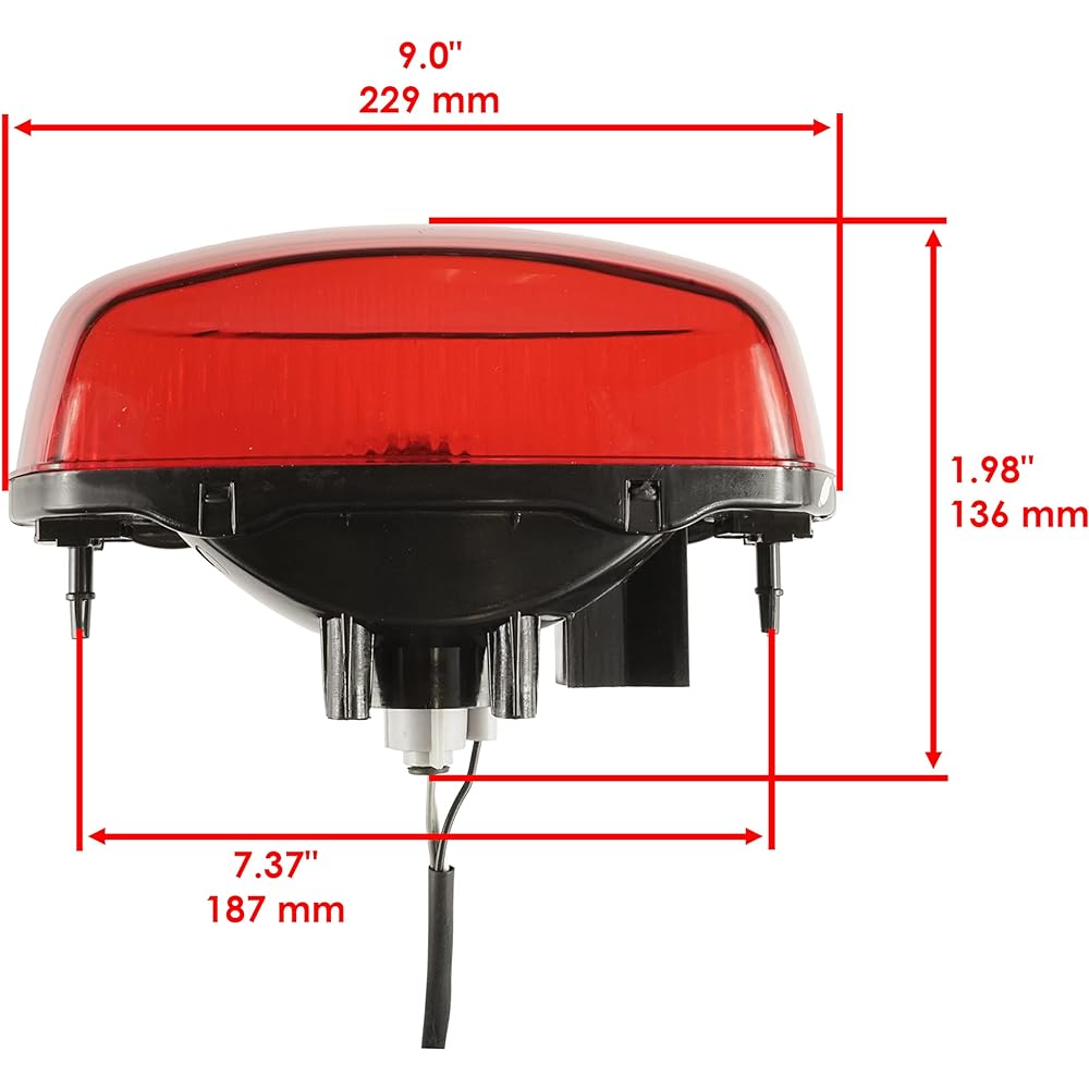 Caltric Tail Light Assembly with Bulb Compatible with Suzuki Eiger LT-F400 LT-F400F LT-A400 LT-A400F 2002-2007 | Vinson LT-A500F 2002-2007 | QuadSport LT-Z400 LT-Z400Z 2000Z 2000 March 24, 2000