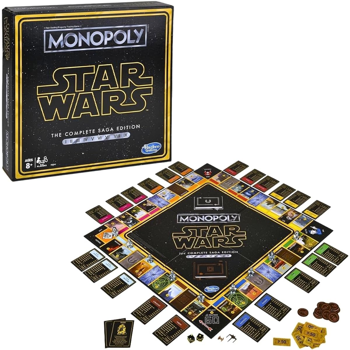 Monopoly Star Wars Saga Edition Board Game for ages 8 and up