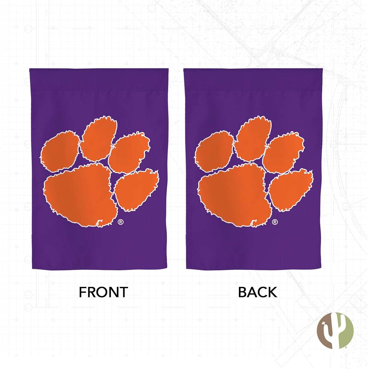 Clemson University Garden Flag Tigers Banner 100% Polyester (Design H)