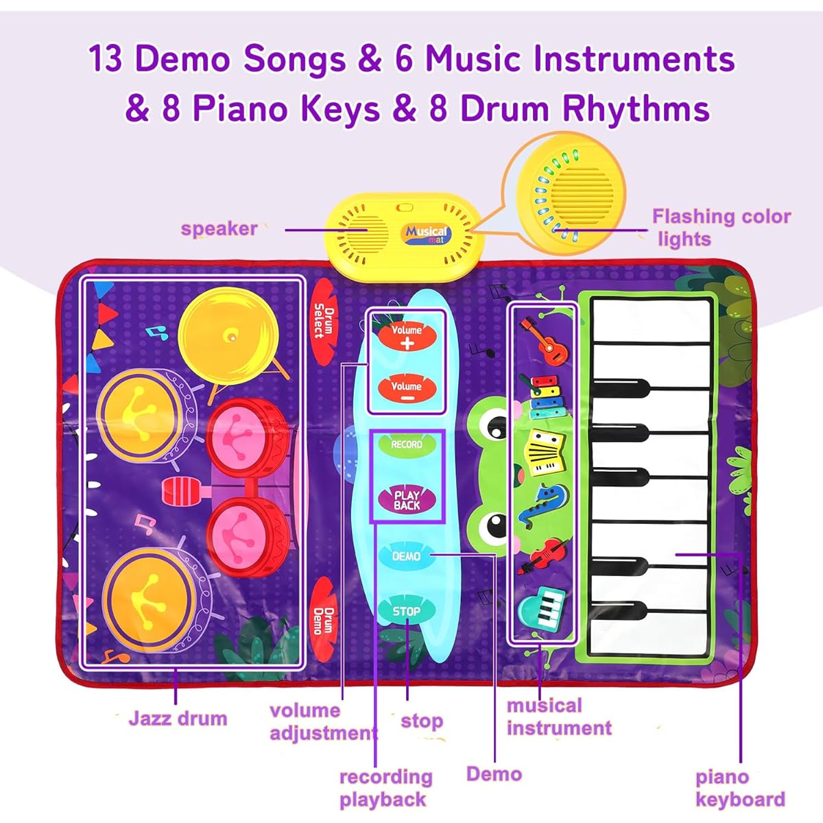 semart musical mat for toddlers