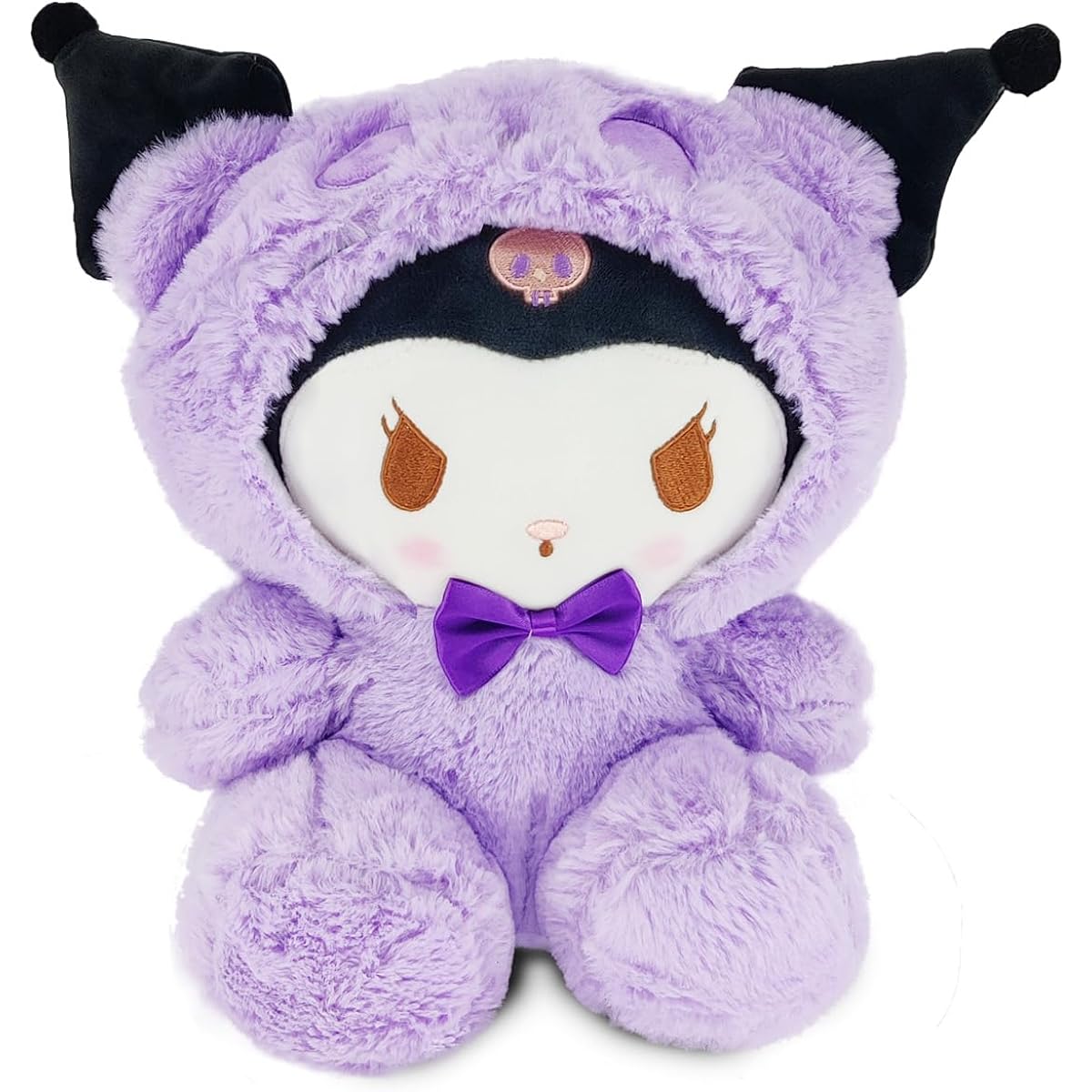 WSHLLLFC Cute Kuromi Plush Toy Cute Kuromi Toy Anime Soft Doll Toy Birthday Holiday for Girls and Girl Fans (D)