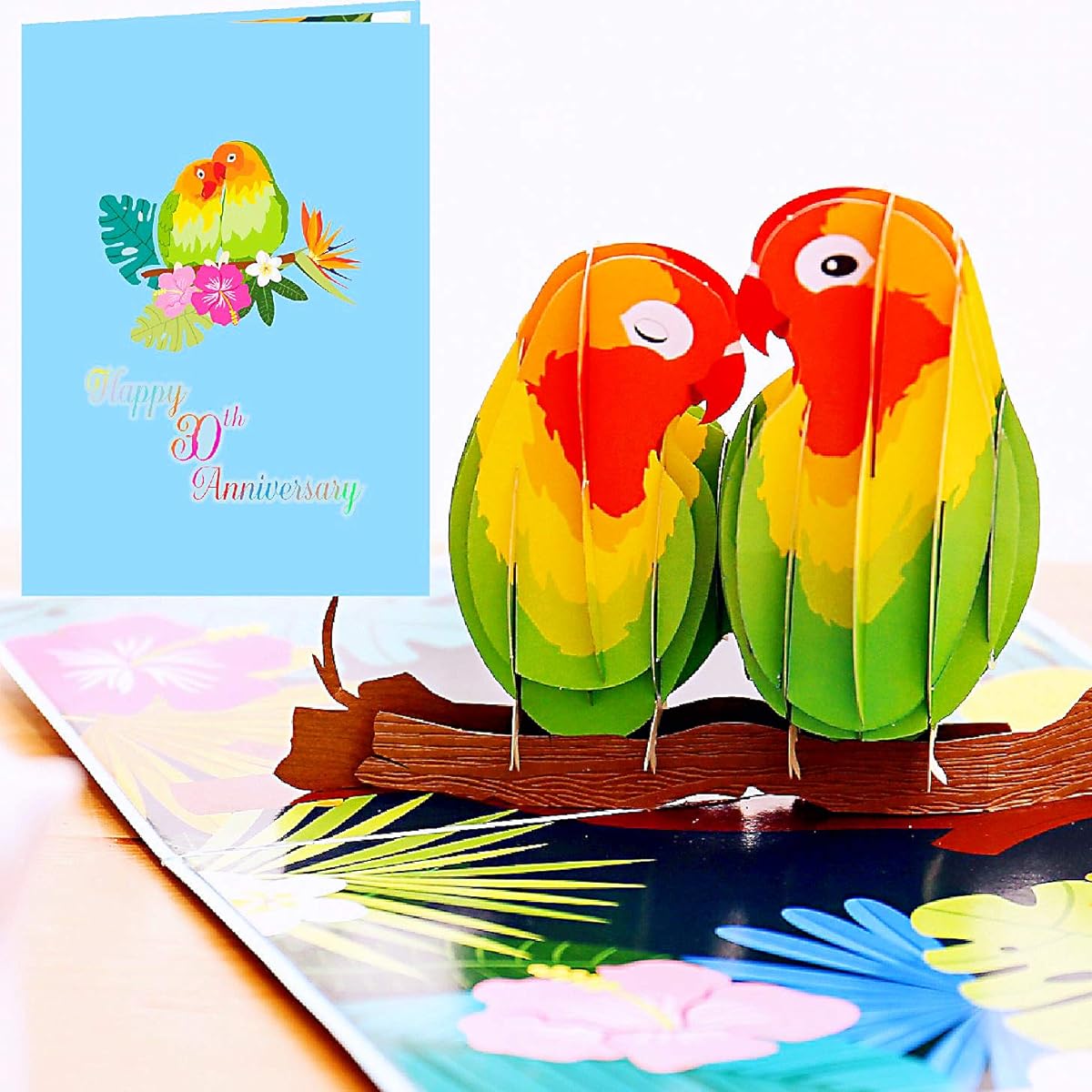 Liif Lovebird 30th Anniversary 3D Greeting Pop-up Card