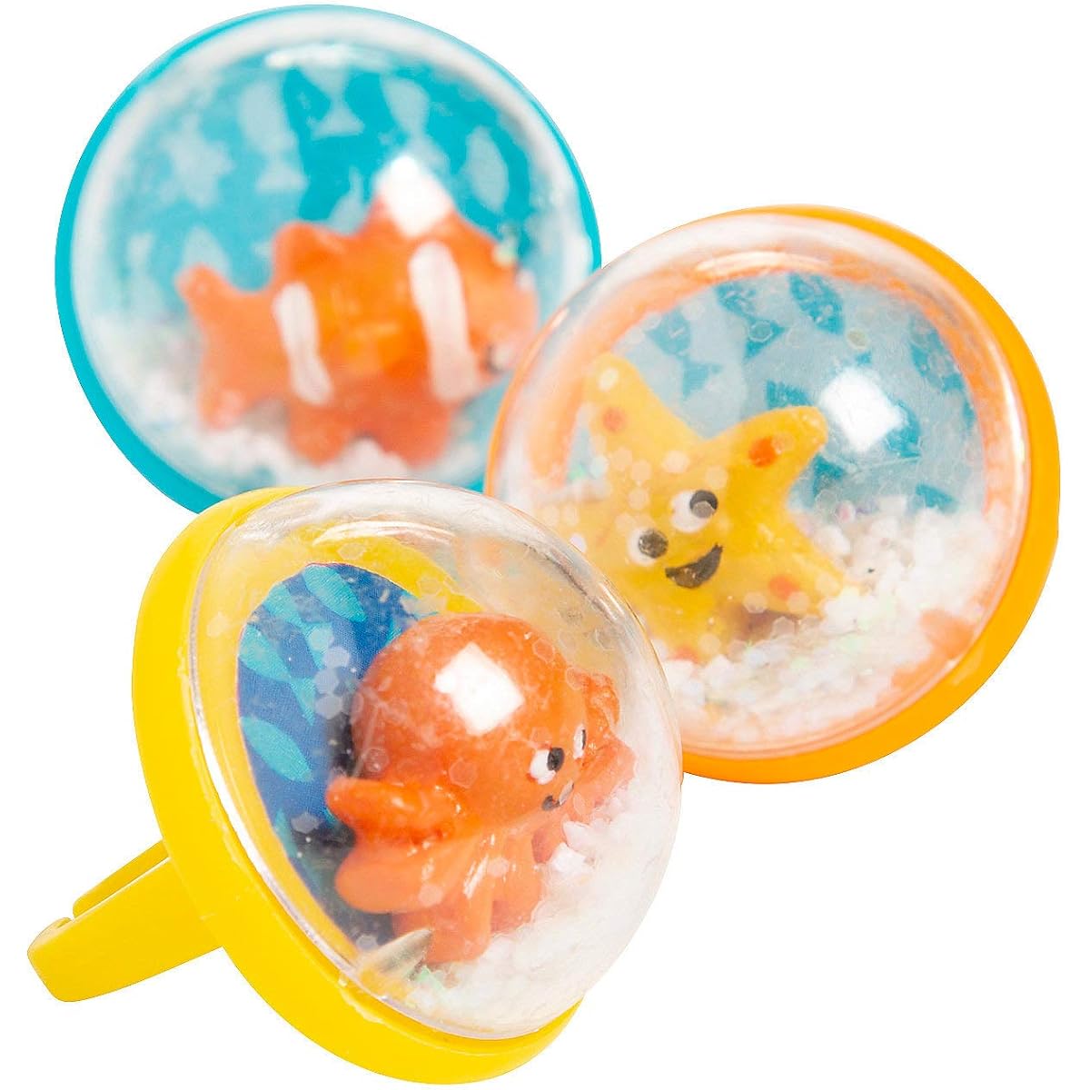 SEA LIFE Snow Globe Rings - Jewelry - 12 Piece