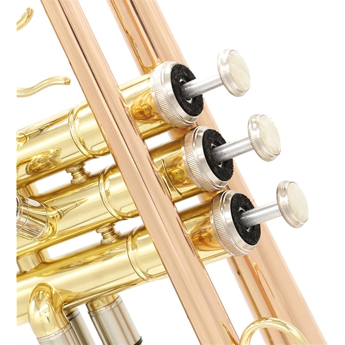 Trumpet Professional 3 Tone Trumpet Instrument Phosphor Bronze in B Flat for Beginners Trumpet Instrument