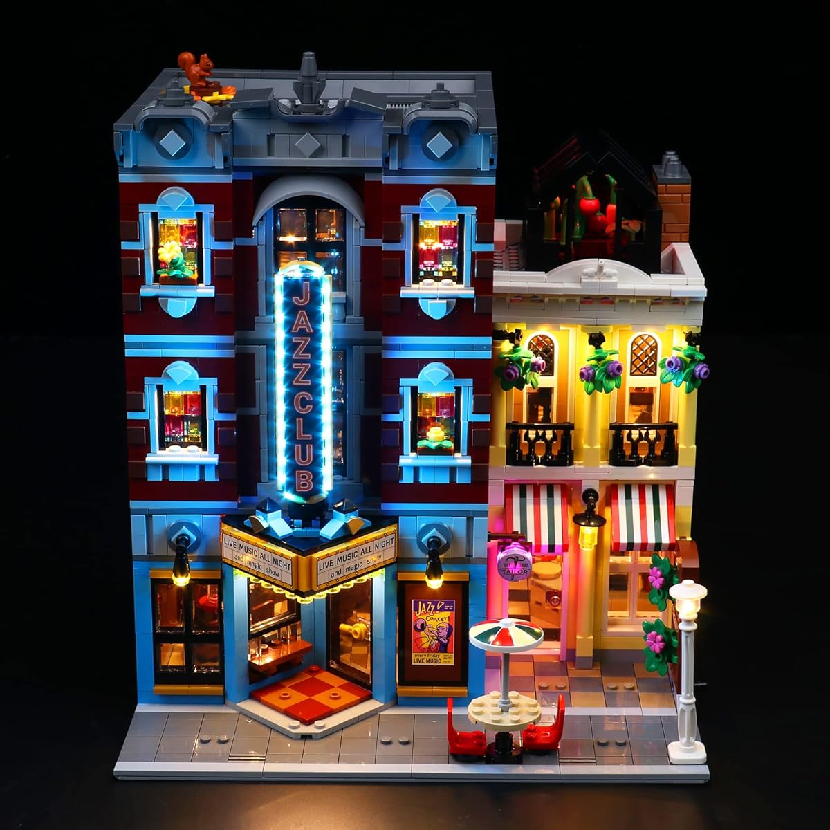 VONADO LED Light Kit for Lego Jazz Club 10312 Building Set DIY Lighting for Jazz Club Lego 10312 (No Lego Model) Creative Decoration Lego Light for Home Office Display (Light Only)