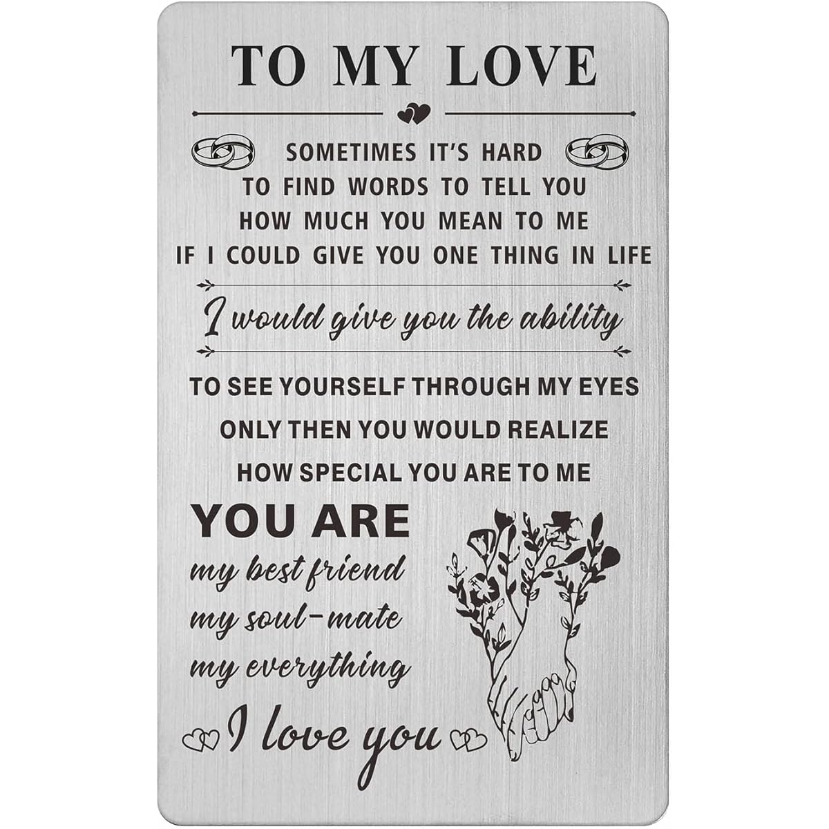 Resdink I Love You Gifts for Her Romantic Valentine's Day Cards for Girlfriend Wife Women Anniversary Love Gift Cards for Women Mini Love Notes