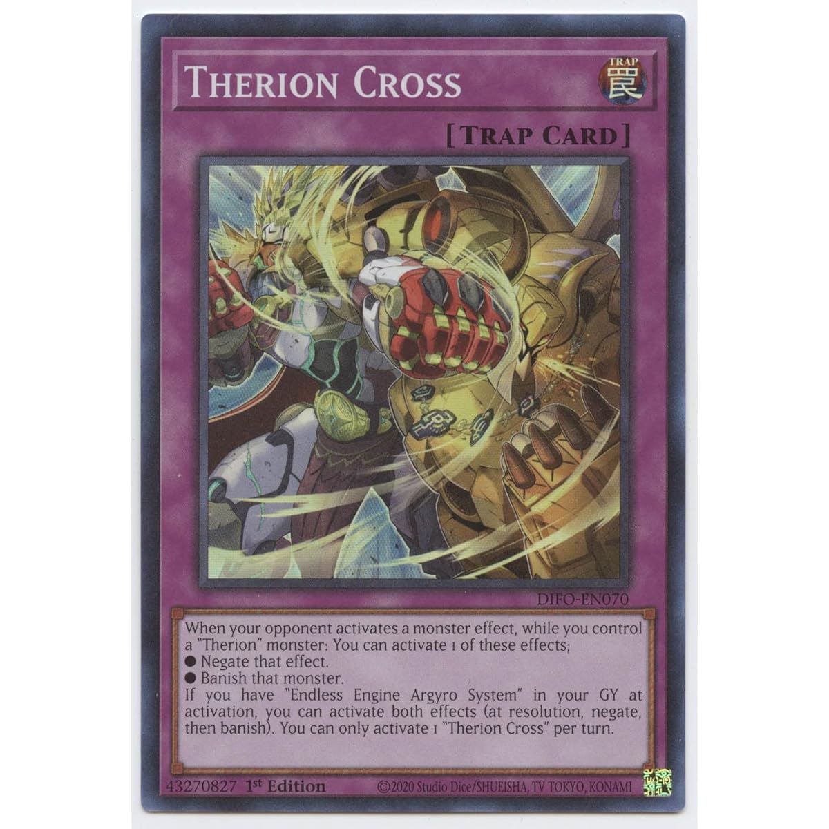 Therion Cross - DIFO-EN070 - Super Rare - 1st Edition