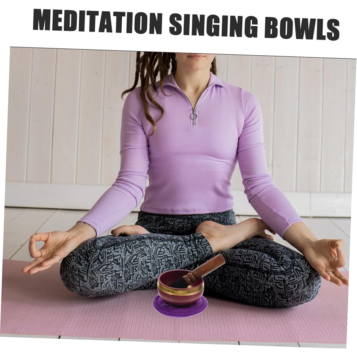 VICASKY Set of 5 Buddha Sound Bowls Meditation Bowl Accessories Ring Accessories Sound Bowl Buddha Singing Bowl Cushion Singing Bowl Holder Singing Bowl Male