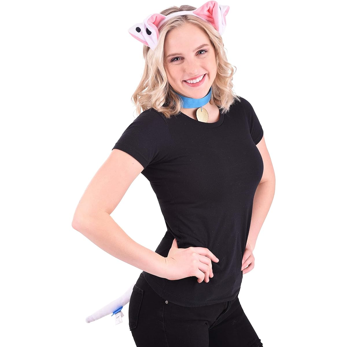 Disney 100 and 1 Dalmatians Perdita Headband Collar and Tail Costume Kit for Adults and Kids