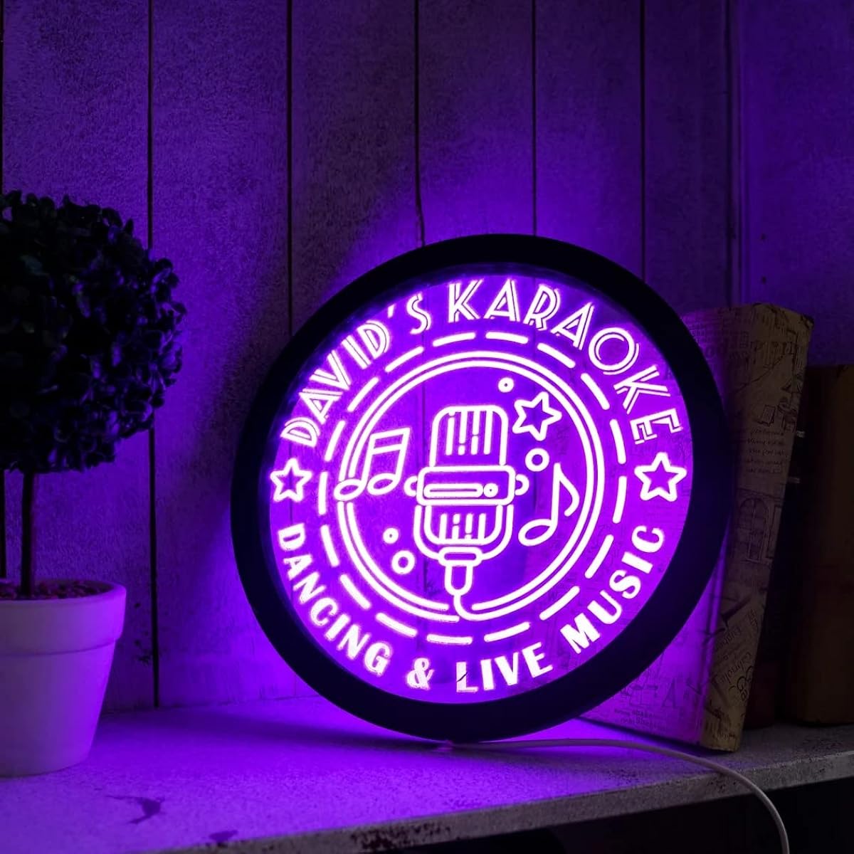 personalized karaoke neon signs, karaoke led signs, karaoke light signs, karaoke signs for wall, karaoke decorations, personalized led signs, karaoke custom signs
